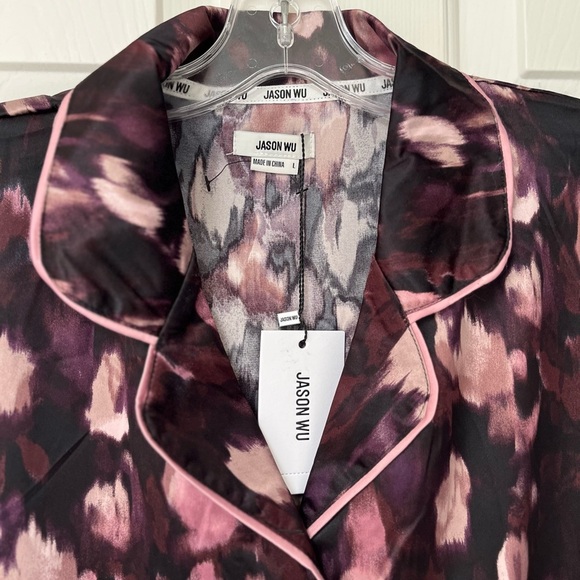NWT Jason Wu Short Sleeve Pajama Shirt L - Picture 3 of 12